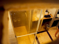 hidden shower at hotel real asian wife