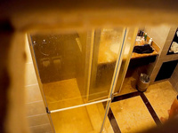 hidden shower at hotel real asian wife