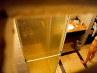 hidden shower at hotel real asian wife