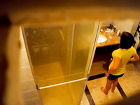 hidden shower at hotel real asian wife