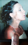 Beautiful face of a whore Victoria in sperm...