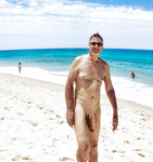True nudist flashing on the beach