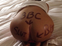 Black Cock Slut for real