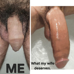 What my wife deserves vs me