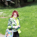 Mature wife Marlene showing in the woods.