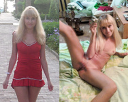 beautiful blonde wife Ksenia