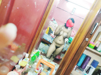 Bengali girl Rini das sexy nude figure mirror selfie (R