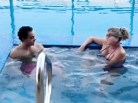 Hotwife pool action