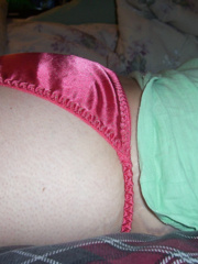 Pink Satin Panty Ass
