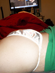 White Satin Panty Ass
