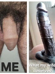 What my wife deserves vs me