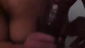 cheating wife sucking on my cock