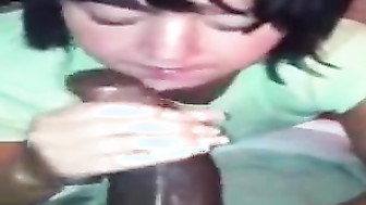 She's milking the cum out for cumshot