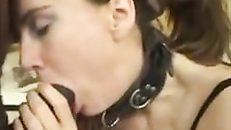 Young white wife pleases her black