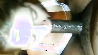 She squeezes out his cock juice