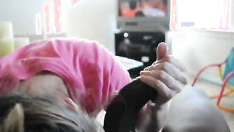 Worships His Big Black Balls