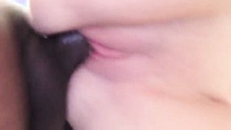 BBC Cum in the hot white pussy