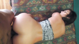 Bareback doggystyle pounding