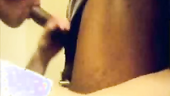 Interracial young couple at home