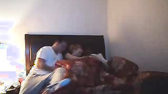 Husband share wife at home with a black friend