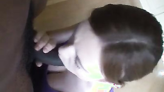 cute gf cocksucking and mouth cum