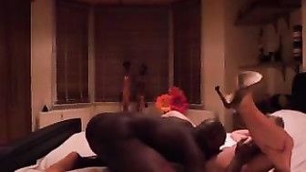 Stunning wife gets BBC and cums heavily as she is fucked