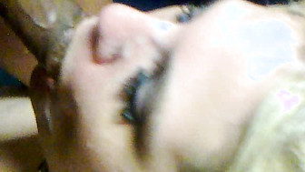 My wife Connie sucking black cock