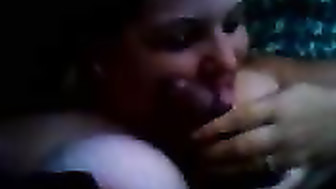 My wife Connie getting titty fucked by BBC