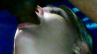 My wife Connie sucking black cock