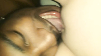 Watching cuckold wife with black lover