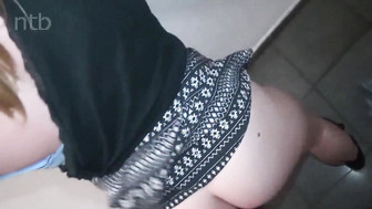 Hot threesome with black and white dick