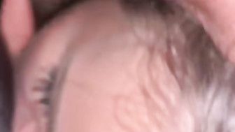 Pretty blond girl facial cumshot