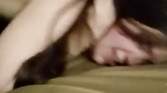 Girl looks at her boyfriend while he films her with BBC