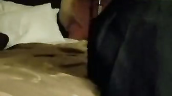 Girl looks at her boyfriend while he films her with BBC