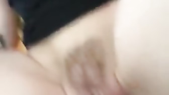 White Hairy Pussy takes BBC