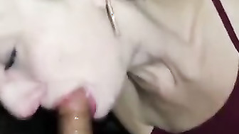 White Slut suck BBC