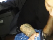 Girl works on Monster Cock