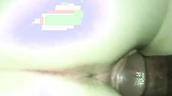 Black Stud cum in White Pussy