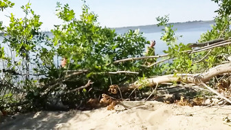 Shy Girlfriend Masturbates in Front of Strangers