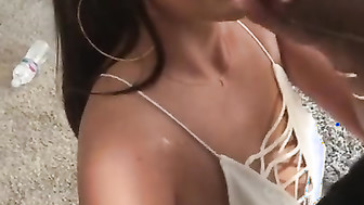 Sexy girl fucked in Front of Friends