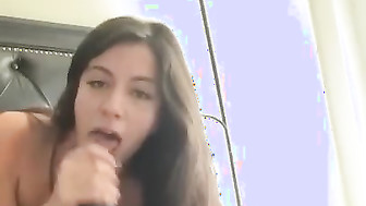 Hot brunette gets huge black dick