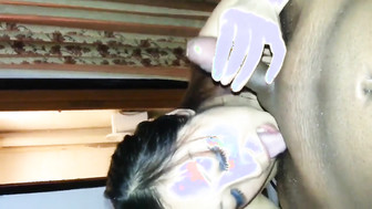 Asian hot girl gets cum in mouth