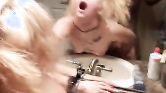 Blonde slut girl Fuck BBC