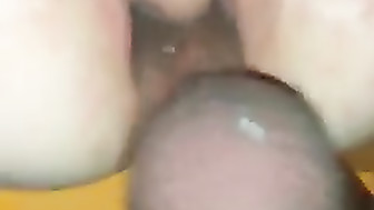 Double vaginal with hubby and BBC
