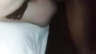 Сondom broke and black man finished inside his wife