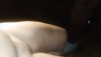 Сondom broke and black man finished inside his wife