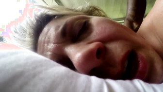 White MILF gone wild with black guy p2