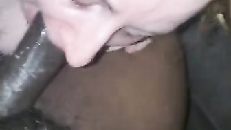Black cock sucking