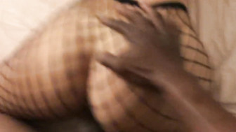 Cute blonde fucked and creampied by black cock