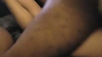 Petite Wife Fucks Huge Black Cock while Husband Films